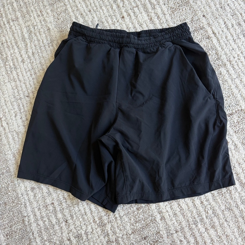 Lululemon Pace Breaker Shorts Black Lined Athletic Running Gym Mens